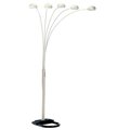 Ore Furniture Ore Furniture 6962WH 84 in. 5 Arms Arch Floor Lamp - White 6962WH